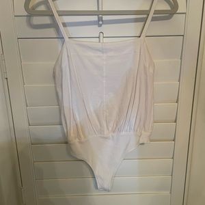 Free People White Bodysuit